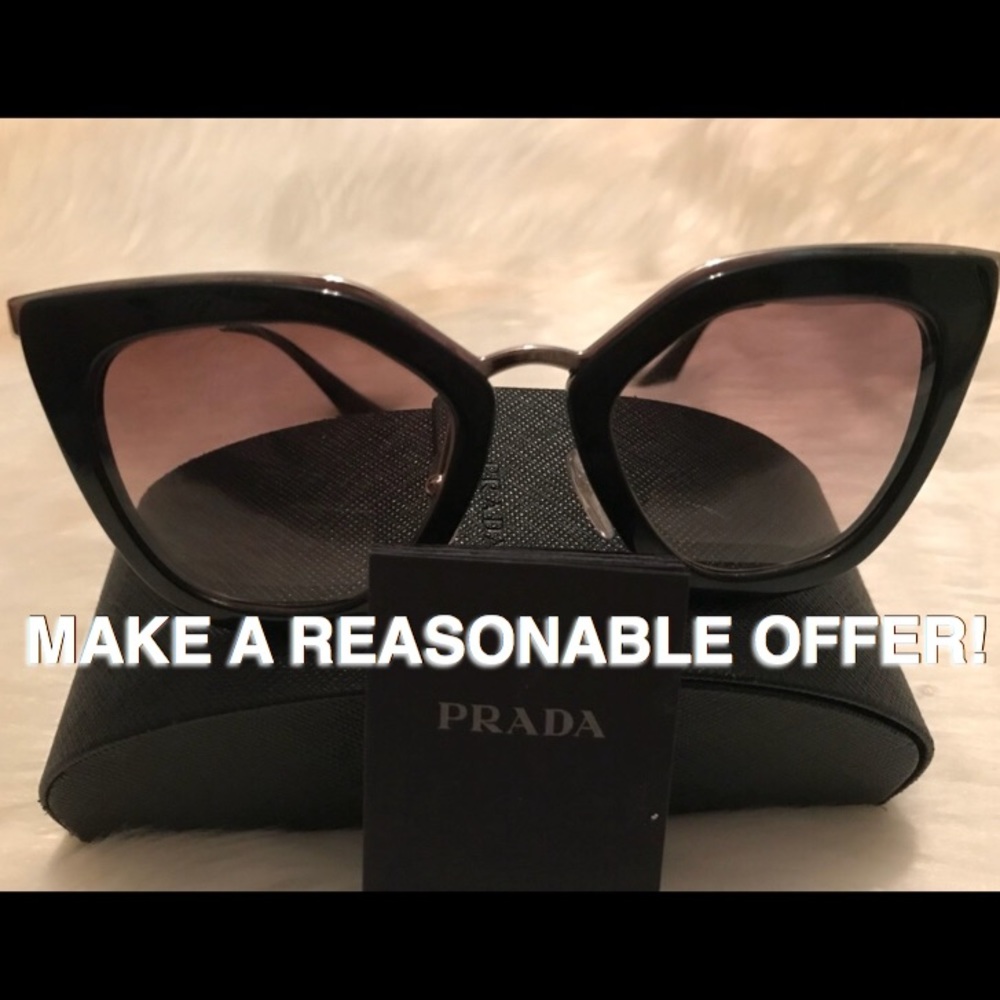 *Must Go*Authentic Prada Cat Sun Glasses